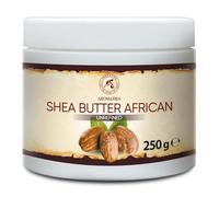 Burro di Karitè 250g - Spremuto a Freddo - Pure e Naturale - Shea Butter - Olio per Corpo e Capelli - Idratante per Pelle, Mani e Capelli - Cura Nutriente e Idratante - Morbidezza - Bellezza