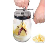 Burro manuale per burro, 1,5 l, burro a manovella, a bocca larga, per burro fatto in casa, lavabile, essenziale per la casa o il ristorante