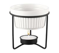 Burro Melter - Pentola in ceramica senza fili da 9,5 cm | Set scalda formaggio e cioccolato per snack, salsa di frutta, gadget da cucina portatile per casa, famiglia e feste