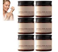 Burro per il corpo con curcuma e olio di cocco, idratazione intensa, lozione per il corpo rassodante arricchita con olio di cocco, crema idratante e nutriente per la pelle secca. 6 pezzi