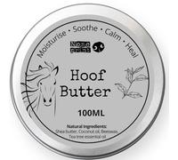 Burro per zoccoli cavallo 100 ml, idratante naturale con burro di karité, olio di cocco e cera d'api, nutre e protegge gli zoccoli secchi