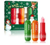 Burrocacao Labbra,Lip Balm,Set Di 3 Balsami Labbra Natalizi,Cura Nutriente Delle Lip Per Lips Secche E Screpolate,E Per La Cura Delle E Riduzione Delle Rughe,Regalo Di Natale