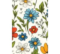 Burst of Blooms: Colorful Floral Journal: 110 Pages of Bright Watercolor Flowers for Creative Writing, Sketching, and Mindfulness