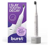 BURST Oral Care Spazzolino elettrico con testina per spazzolino carbone bianca