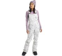 Burton Avalon Bib Pantaloni Sci Donna Nevicata Invernali da Snowboard Bianco