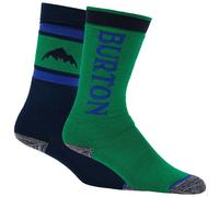Burton Calzini Da Sci Per Bambini Weekend Midweight 2 Pack Verde/Blu