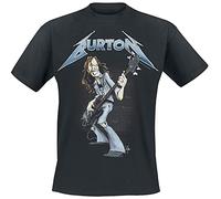 Metallica 'Cliff Burton Squindo Stack' (Nero) T-Shirt - NUOVO E UFFICIALE