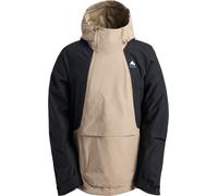 Burton - Giacca a vento da uomo per sci/snowboard - M Reserve 2L Relaxed Ank Summit Taupe True Black per Uomo in Poliestere Riciclato - Taglia L - Beige