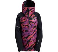 Burton - Giacca da sci/snowboard in GORE-TEX - W AK Kimmy Gore-Tex 2L Anorak Slash Multi True Black in Pelle - Taglia S - Rosa