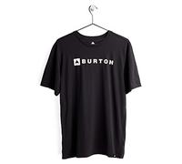 T-shirt Burton Horizontal Mountain manica corta nero logo bianco - M