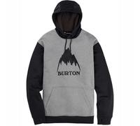 BURTON M Oak Pullover Hoodie - Uomo - Grigio / Nero - Taglia S- modello 2025