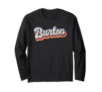 Burton - Maglietta Personalizzata con Nome e Scritta in Inglese 70" Maglia a Manica