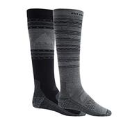 Burton Men's Performance Lightweight Two Pack Socks, True Black, Small