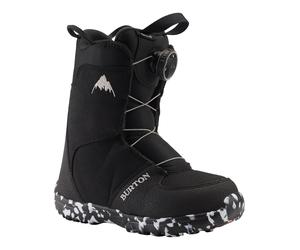 Burton - Scarponi da snowboard - Grom Boa Black 2024 - Taglia Bambino 28 - Nero