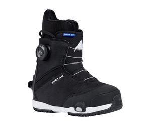 Burton - Scarponi da snowboard - Kid Grom Step On Black - Taglia Bambino 33 - Nero