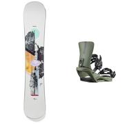 Burton - Snowboard all mountain - Pack Hideaway 2026 in Legno - Bianco
