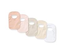 Burt's Bees Baby Bibs, Lap Shoulder Drool Cloths Bavaglino Unisex bambino, Rosa (Sabbia Rosa), Paquete-de-5
