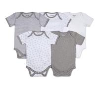 Burts Bees Baby Unisex Baby Bodysuits a 5 pacchetti corti e maniche lunghe un pezzi cotone organico al 100%