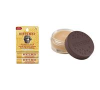 Burt's Bees Balsamo labbra idratante, di origine naturale, confezione da 2 tubetti - 30 g & Trattamento per le labbra intensivo notte naturale, trattamento ultra emolliente per la cura delle labbra