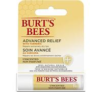 Burt's Bees Balsamo lenitivo per labbra avanzato di origine 100% naturale con cera d'api e curcuma ricca di antiossidanti, senza profumo: 1 tubo in blister