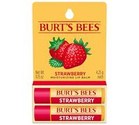 Burts Bees - Balsamo per labbra idratante alla fragola, 4,3 g, confezione da 2