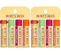 Burt's Bees Balsamo per Labbra, Set di Balsamo per Labbra con Cera d'Api, Cetriolo Menta, Anguria, Mandarino Dolce, Freshly Picked, 4 x 4.25 g (Confezione da 2)