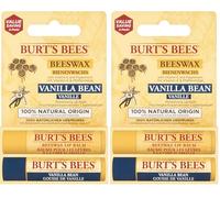 Burt's Bees Balsamo per Labbra, Set di Balsamo per Labbra con Cera d'Api e Baccelli di Vaniglia, con Vitamina E, Value Duo Pack, 2 x 4.25 g (Confezione da 2)
