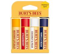 Burt's Bees Set di 4 balsami per labbra naturali al 100%