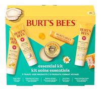 Burt's Bees Idee regalo - Essentials Everyday Set, 5 prodotti da viaggio - Crema detergente profonda, unguento per le mani, lozione per il corpo, crema per i piedi e balsamo per le labbra originale