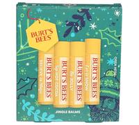 Burts Bees Jingle Balms by Burts Bees for Unisex - 4 pezzi 0,15oz Lip Balm - Let Is Now, 0,15oz Lip Balm - Be Jolly, 0,15oz Sip Hot Cocoa, 0,15oz Lip Balm - Believe in Magic