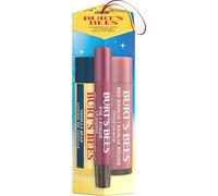 Burt's Bees Mistletoe Kiss, Set di Burrocacao, Vaniglia, Dalia Rossa, Fico