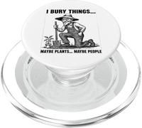 Bury Things Old Man Gardening Humor per gli amanti della piantagione PopSockets PopGrip per MagSafe