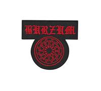 Burzum - Toppa ricamata con ferro da stiro, colore: Nero