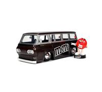 Jada Toys M&M'S 1:24 1965 Ford Econoline Modellino Auto Con Rosso Figura