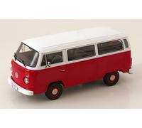 Bus VW Volkswagen T2b vetrato 1972 rosso e bianco 1/18 scala KK KKDC181363