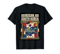 Busan, Corea del Sud, Bandiera, Orizzonte, Ponte, Viaggiare, Maglietta