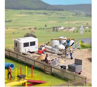 Busch 1044 - 1/87/H0 Set Costruttori Stradali/Strassensanierung - Nuovo