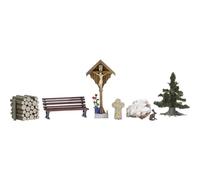 Busch 1148 Utensile con accessori H0 Modello pronto, già assemblato