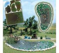 Busch 1210 Set H0 1/87 Per Gartenteich - Nuovo