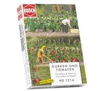 Busch 1214 - Modellismo, piante di cetrioli e pomodori, Modelli/Colori Assortiti, 1 Pezzo