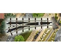 Ferrovia di campagna h0f 12341 scambio sinistro 66.6 mm busch