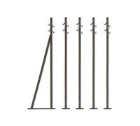 BUSCH 1569 Scala HO Confezione di pali telegrafici in legno altezza 107 mm