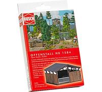 Busch-1584 Open Stable Ho Structure Struttura Modello Scala, Medium, 1584