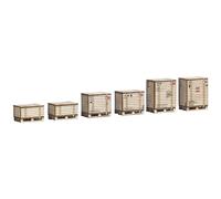 Busch 1811 H0 6 pallet e 6 casse di legno kit