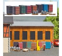 Busch 1814 - 1/87/H0 Pallet Con Casse di Bevande - Nuovo