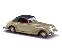 Busch 40291 BMW 327 Cabrio Chiuso Marrone HO 1:87 NUOVO