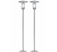 Busch 4141 2 Luci Da Giardino E Parco Argento, H0