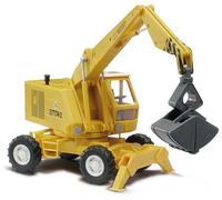 Busch 42870 - 1/87/H0 Escavatore Gommato T174-2 Giallo - Nuovo