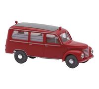 Busch 51264 H0 Veicolo di emergenza modello Framo V901/2 bus, vigili del fuoco