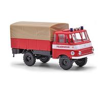 Busch 51659 - H0 - Robur LO 1801 A, FFW Auerbach Con Fascia - Nuovo